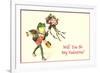 Froggie Went A-Courtin-null-Framed Premium Giclee Print