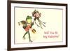 Froggie Went A-Courtin-null-Framed Premium Giclee Print