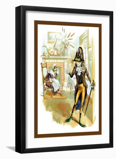 Froggy and Mother-null-Framed Art Print
