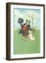 Froggy Went A'Courtin'-null-Framed Art Print