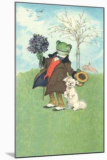 Froggy Went A'Courtin'-null-Mounted Art Print