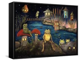 Frogland 1-Leah Saulnier-Framed Stretched Canvas