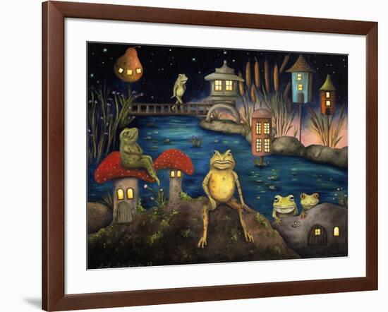 Frogland 1-Leah Saulnier-Framed Giclee Print