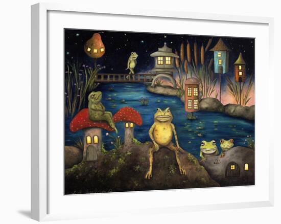 Frogland 1-Leah Saulnier-Framed Giclee Print