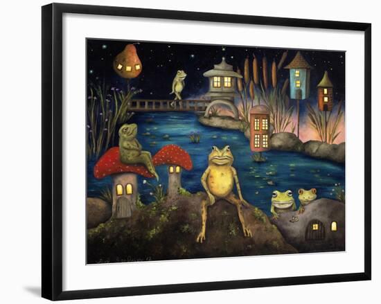 Frogland 1-Leah Saulnier-Framed Giclee Print