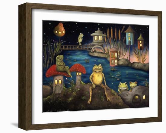 Frogland 1-Leah Saulnier-Framed Giclee Print