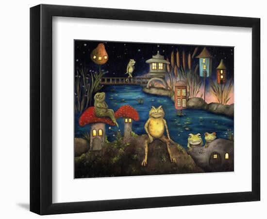 Frogland 1-Leah Saulnier-Framed Premium Giclee Print