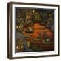 Frogland #2.-Leah Saulnier-Framed Giclee Print