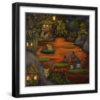 Frogland #2.-Leah Saulnier-Framed Giclee Print