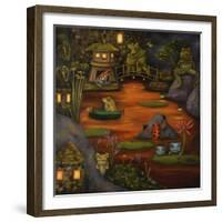 Frogland #2.-Leah Saulnier-Framed Giclee Print