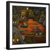 Frogland #2.-Leah Saulnier-Framed Giclee Print