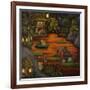 Frogland #2.-Leah Saulnier-Framed Giclee Print