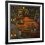 Frogland #2.-Leah Saulnier-Framed Giclee Print