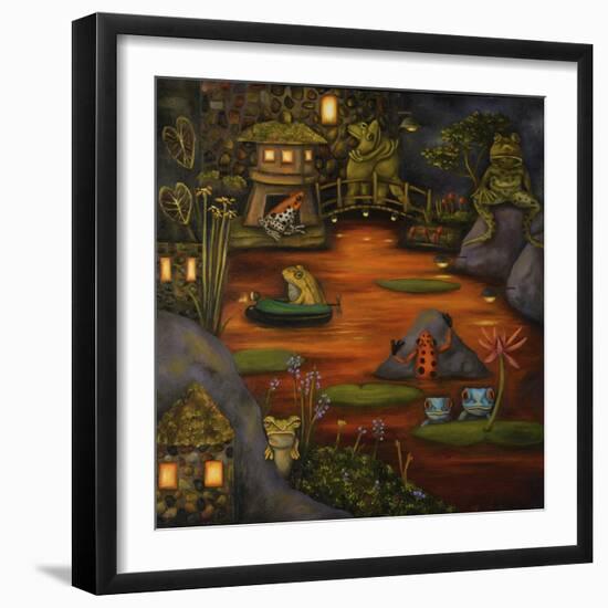 Frogland #2.-Leah Saulnier-Framed Premium Giclee Print