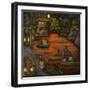 Frogland #2.-Leah Saulnier-Framed Premium Giclee Print