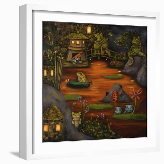 Frogland #2.-Leah Saulnier-Framed Premium Giclee Print