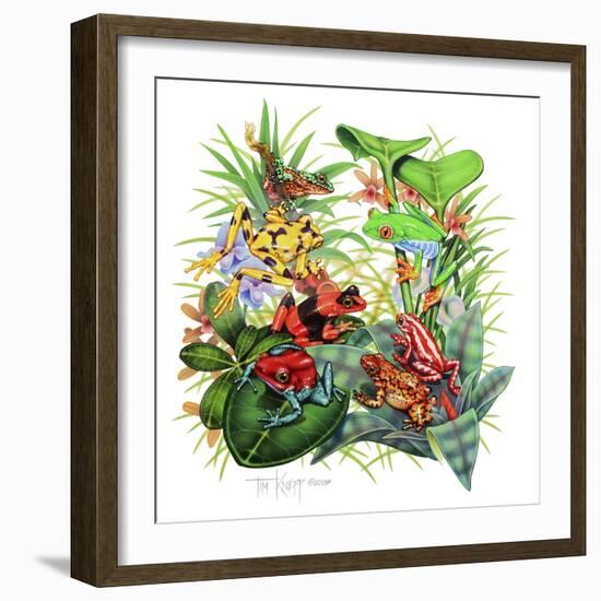 Frogs About-Tim Knepp-Framed Giclee Print