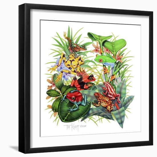 Frogs About-Tim Knepp-Framed Premium Giclee Print