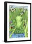 Frogs and Friends Welcome-Melinda Hipsher-Framed Giclee Print
