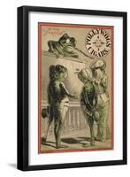 Frogs Getting Married at the Station-null-Framed Giclee Print