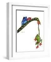 Frogs Hanging Out-Tim Knepp-Framed Premium Giclee Print