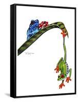 Frogs Hanging Out-Tim Knepp-Framed Stretched Canvas