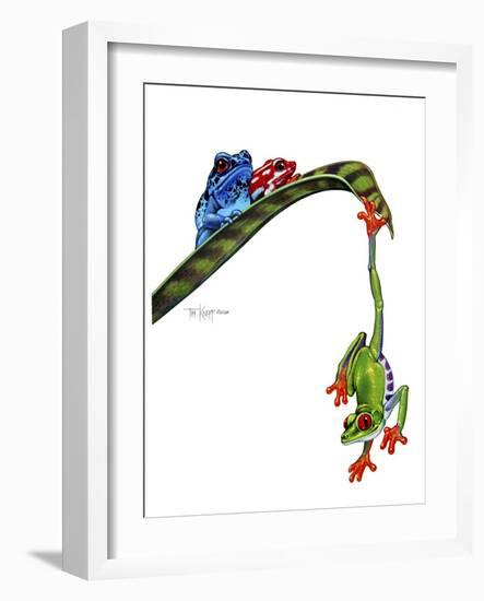 Frogs Hanging Out-Tim Knepp-Framed Giclee Print