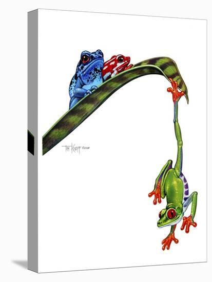 Frogs Hanging Out-Tim Knepp-Stretched Canvas