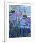 Frogs in the Pond-sylvia pimental-Framed Art Print