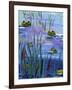 Frogs in the Pond-sylvia pimental-Framed Art Print