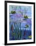 Frogs in the Pond-sylvia pimental-Framed Art Print