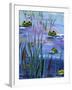 Frogs in the Pond-sylvia pimental-Framed Art Print