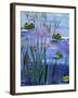 Frogs in the Pond-sylvia pimental-Framed Art Print