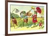 Frogs on Summer Outing-null-Framed Premium Giclee Print