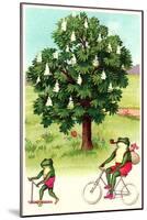 Frogs Passing Horse Chestnut-null-Mounted Art Print