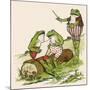 Frogs Sing 'Love in May'-null-Mounted Art Print