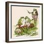 Frogs Sing 'Love in May'-null-Framed Art Print