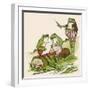 Frogs Sing 'Love in May'-null-Framed Art Print