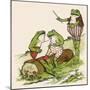 Frogs Sing 'Love in May'-null-Mounted Art Print