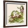Frogs Sing 'Love in May'-null-Framed Art Print