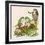 Frogs Sing 'Love in May'-null-Framed Art Print