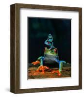 Frogs-null-Framed Art Print