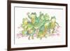 Frogs-Bill Bell-Framed Giclee Print