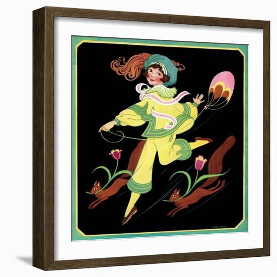 Frolic with Squirrels - Child Life-Hazel Frazee-Framed Giclee Print