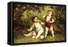 Frolicking Putti (Oil on Canvas)-Franz Eybl-Framed Stretched Canvas