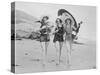 Frolicsome Trio of American Bathing Beauties Wearing the Latest Swimsuit Costumes-Emil Otto Hopp?-Stretched Canvas