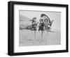 Frolicsome Trio of American Bathing Beauties Wearing the Latest Swimsuit Costumes-Emil Otto Hopp?-Framed Photographic Print