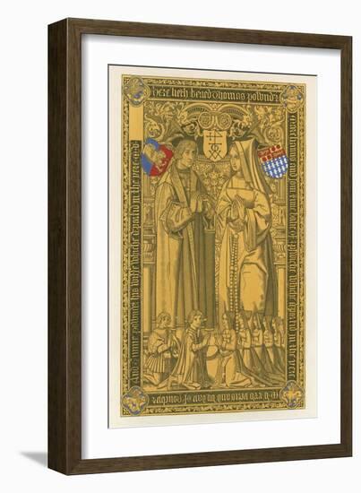 From a Brass, in the Church of St Mary Key Ipswich, 1525-Henry Shaw-Framed Giclee Print