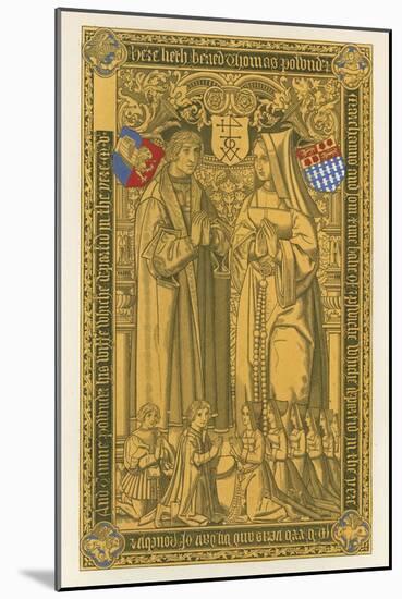 From a Brass, in the Church of St Mary Key Ipswich, 1525-Henry Shaw-Mounted Giclee Print