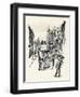 From a Chalk Drawing by Emil Orlik, C1900-Emil Orlik-Framed Giclee Print